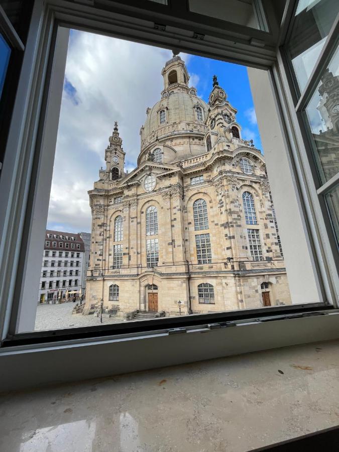 Gemuetliches Apartment Mit Blick Zur Frauenkirche Dresden Bagian luar foto